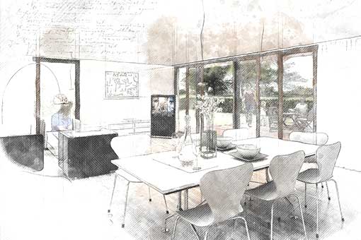 Эскиз кухни